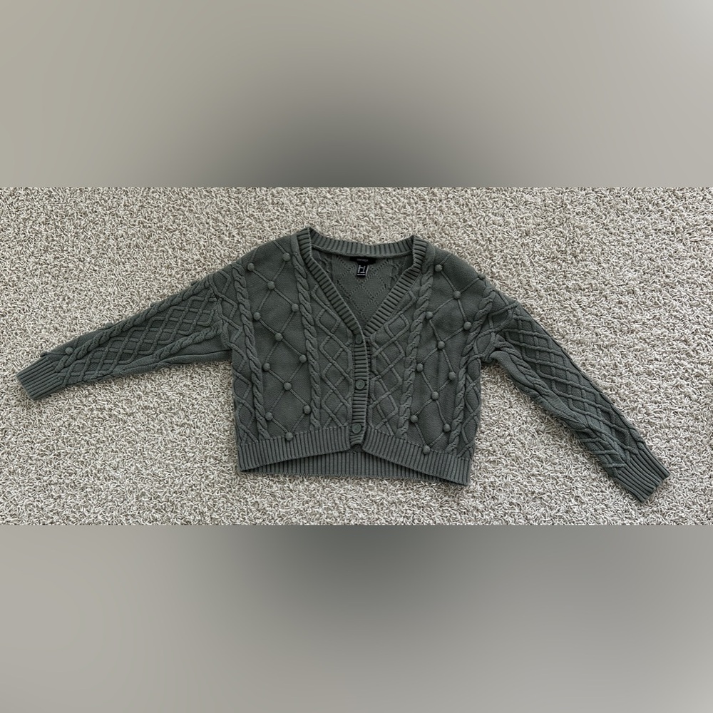 Forever 21 Women’s Small Dark Green Chunky Sweater